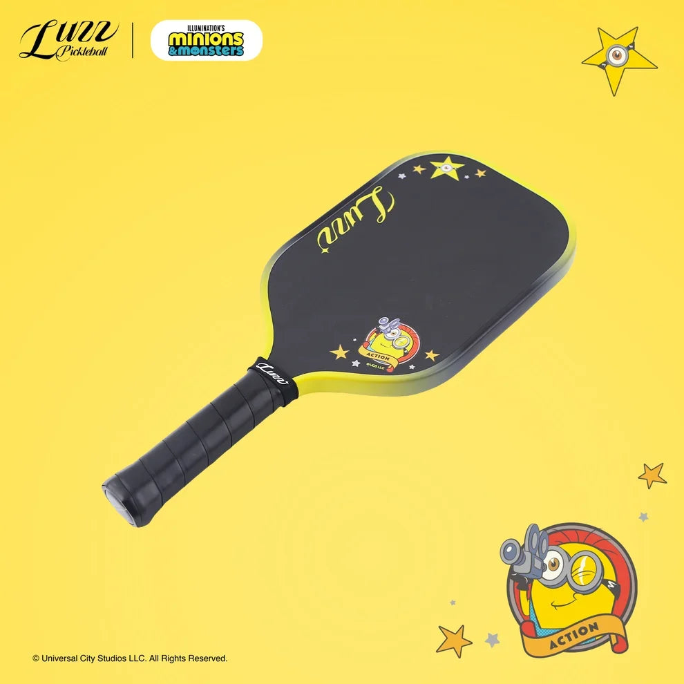 Luzz Minions Cannon 2 M1 Pickleball Paddle 16mm Raw Carbon Fiber Aero-9966 Power